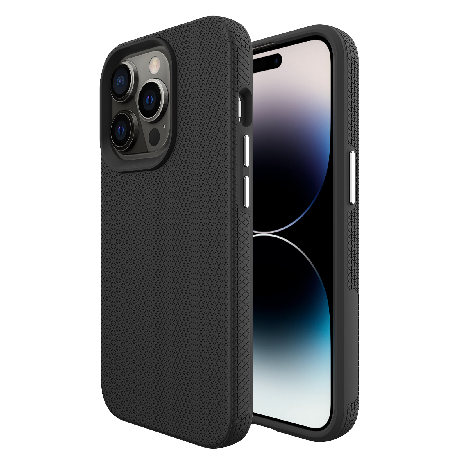 

Tpu+pc-telefonhülle Für Iphone 15 Pro, Vier-ecke Drop-proof-telefon Zurück - Schwarz, iPhone 15 Pro