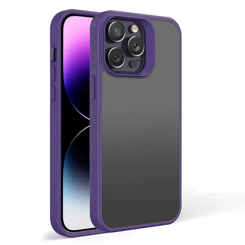 

Style G Für Iphone 14 Pro Max Matte Zurück-deckung Hauttouch TPU+PC Mobiltelefon Fall - Dunkelviolett, iPhone 14 Pro Max