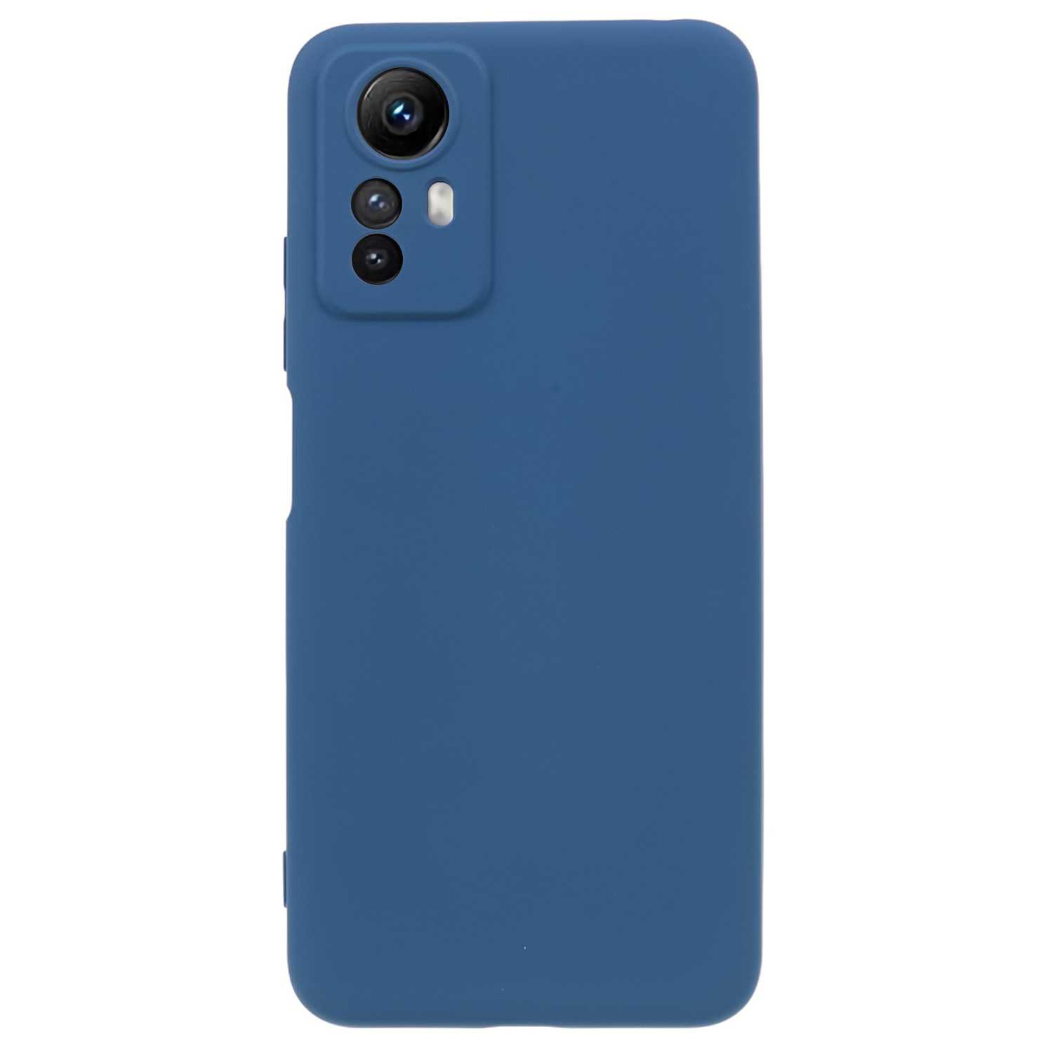 

Für Xiaomi Redmi Anmerkung 12s 4G Süßigkeiten Farbe Gummiziert Tpu-hülle Anti-kratzer-faserfaser Telefonabdeckung - Saphir, Xiaomi Redmi Note 12S 4G