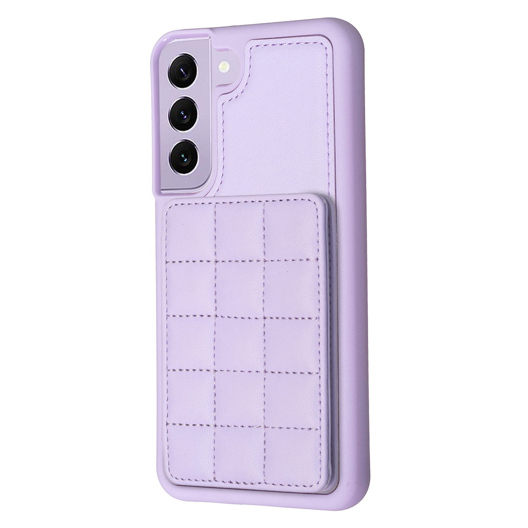 

Style-bf24 Für Samsung Galaxy S22 5G Telefonkartkartenplätze Kickstand PU Leder Beschichtete Tpu-rückseite - Lila, Galaxy S22 5G