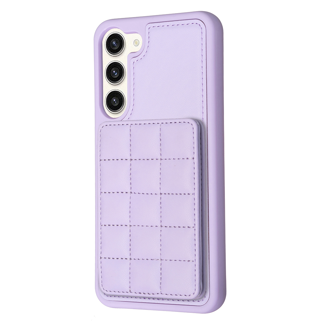 

Style-BF24 Für Samsung Galaxy S23+ Kickstand-kartenhalter-telefonhülle Pu-lederschicht TPU Cover - Lila, Galaxy S23+