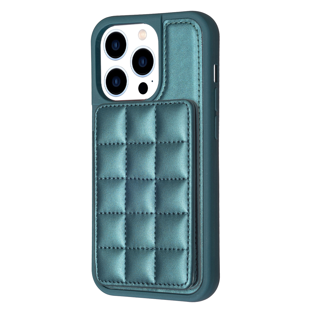 

Style-BF24 Für Iphone 14 Pro Max-karten-slots Telefon Cover Kickstand PU Leder + Tpu-telefonhülle - Grün, iPhone 14 Pro Max