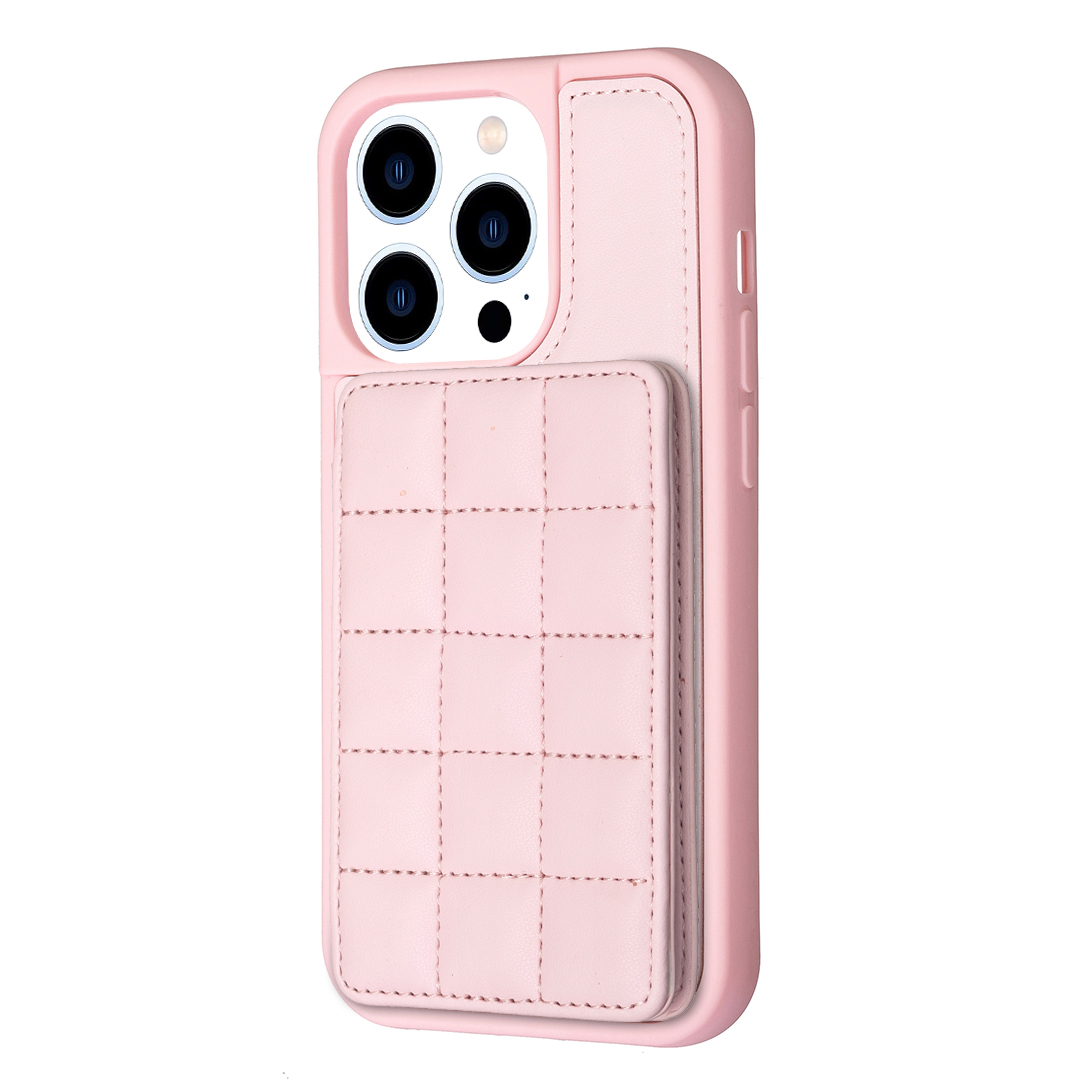 

Style-BF24 Für Iphone 14 Pro Max-karten-slots Telefon Cover Kickstand PU Leder + Tpu-telefonhülle - Rosa, iPhone 14 Pro Max