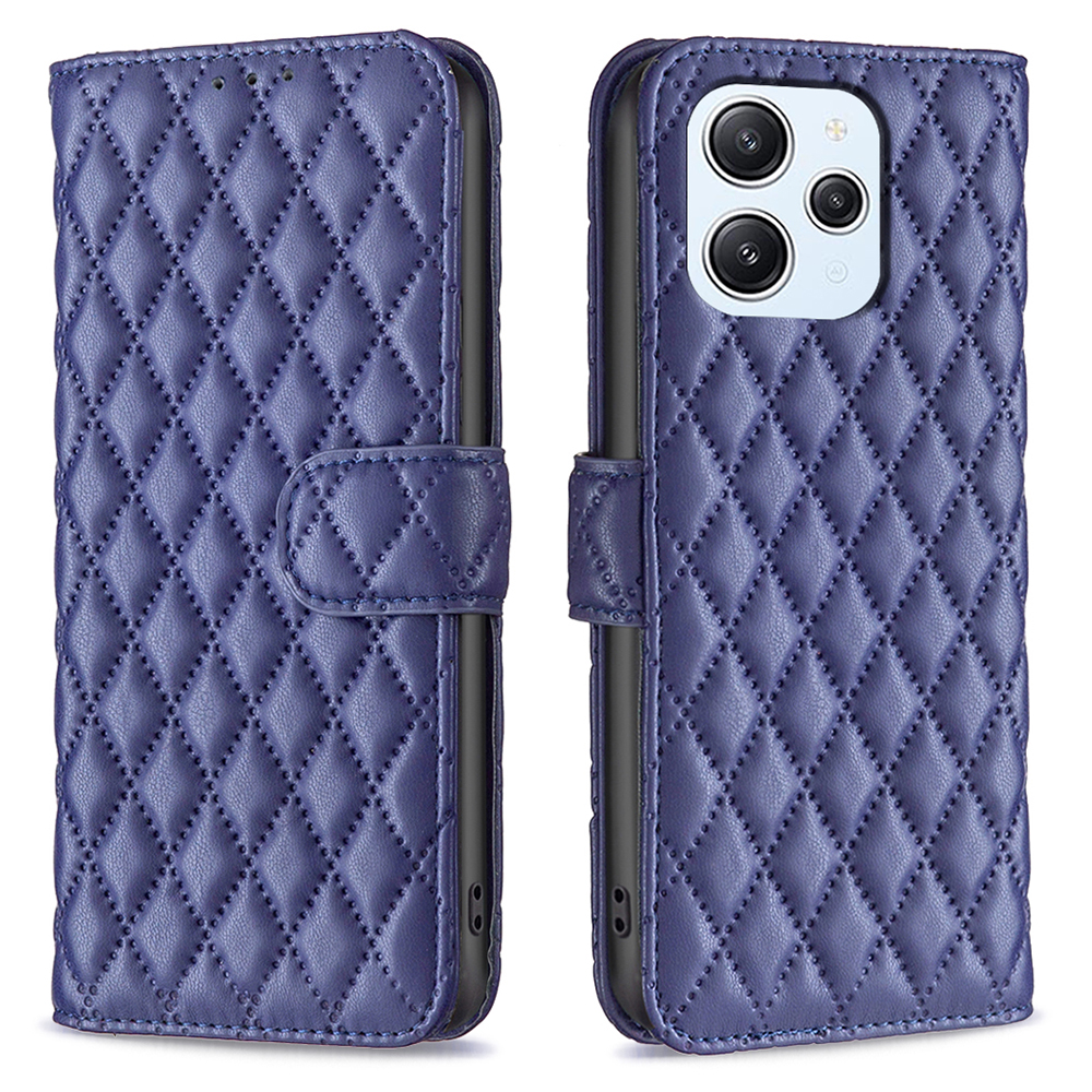 

Binfen Color BF Style-14 Für Xiaomi Redmi 12 4G Brieftasche Handy-hülle Eingeprägter Lederständer Smartphone-abdeckung - Blau, Xiaomi Redmi 12 4G