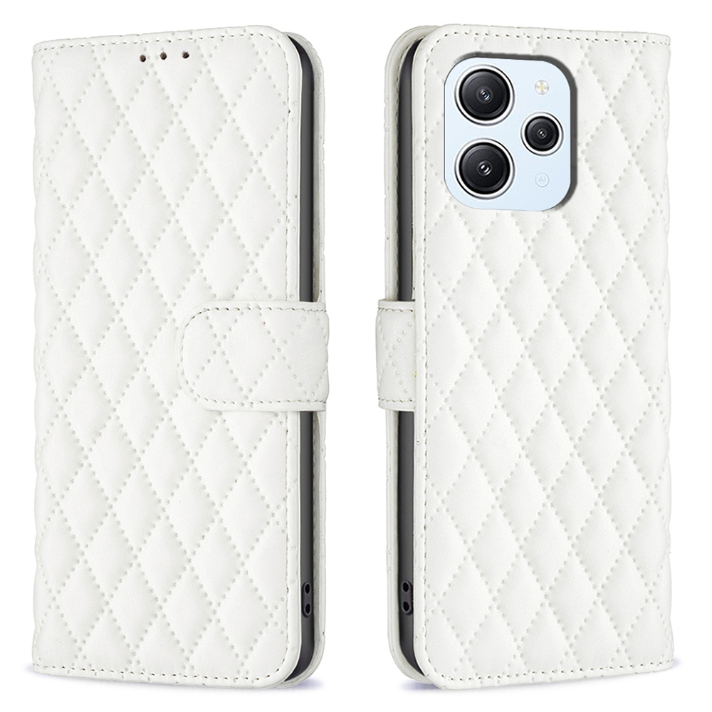 

Binfen Color BF Style-14 Für Xiaomi Redmi 12 4G Brieftasche Handy-hülle Eingeprägter Lederständer Smartphone-abdeckung - Weiss, Xiaomi Redmi 12 4G