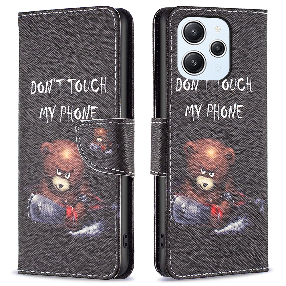 

Für Xiaomi Redmi 12 4G Muster Druck PU Lederabdeckung Anti-drogen-brieftasche Telefonhülle - Tragen, Xiaomi Redmi 12 4G