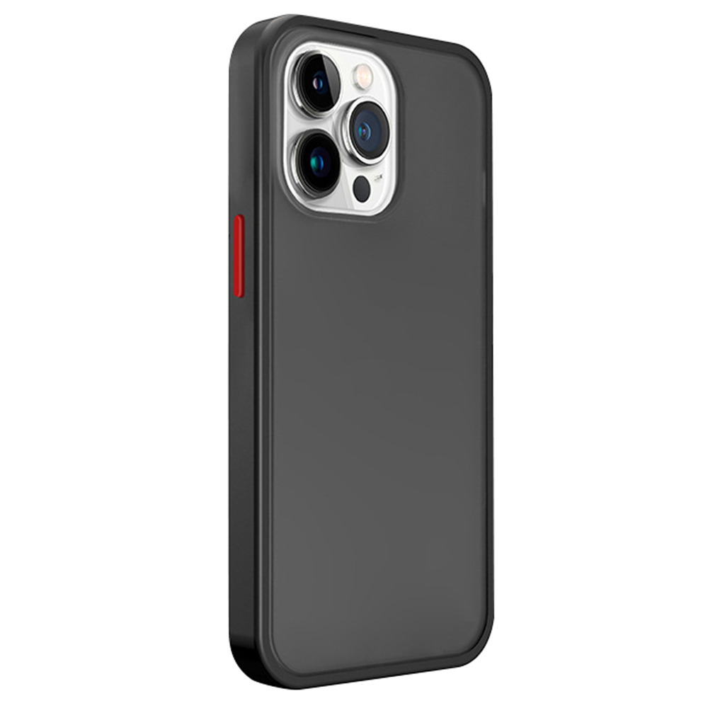 

Für Das Iphone 12 Pro Max Phone Case Transucent Matte TPU+PC Schockdcoverabdeckung - Schwarz, iPhone 12 Pro Max