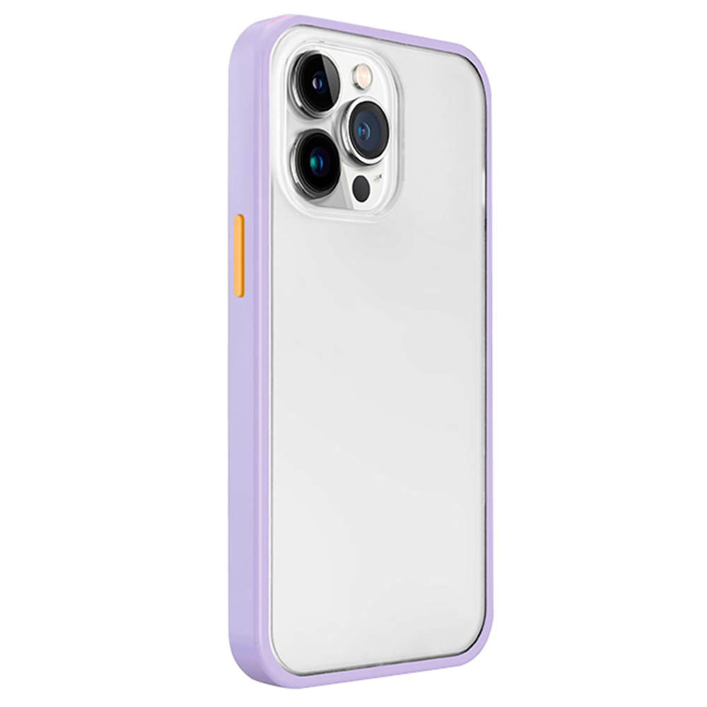 

Für Das Iphone 12 Pro Max Phone Case Transucent Matte TPU+PC Schockdcoverabdeckung - Lila, iPhone 12 Pro Max
