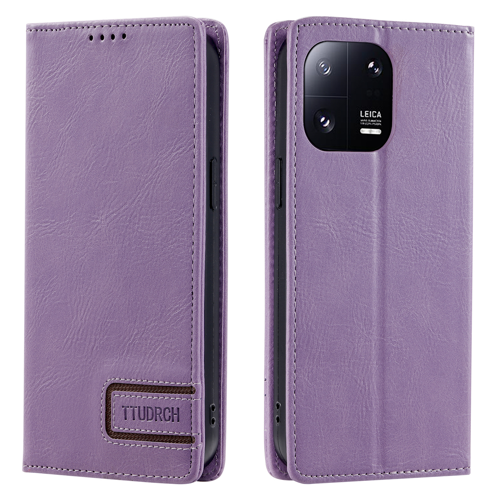 

Ttudrch Style 007 Mobiltelefonhülle Für Xiaomi 13 Pro 5g, Brieftasche PU Leder RFID -blockierungsabdeckung - Lila, Xiaomi 13 Pro 5G