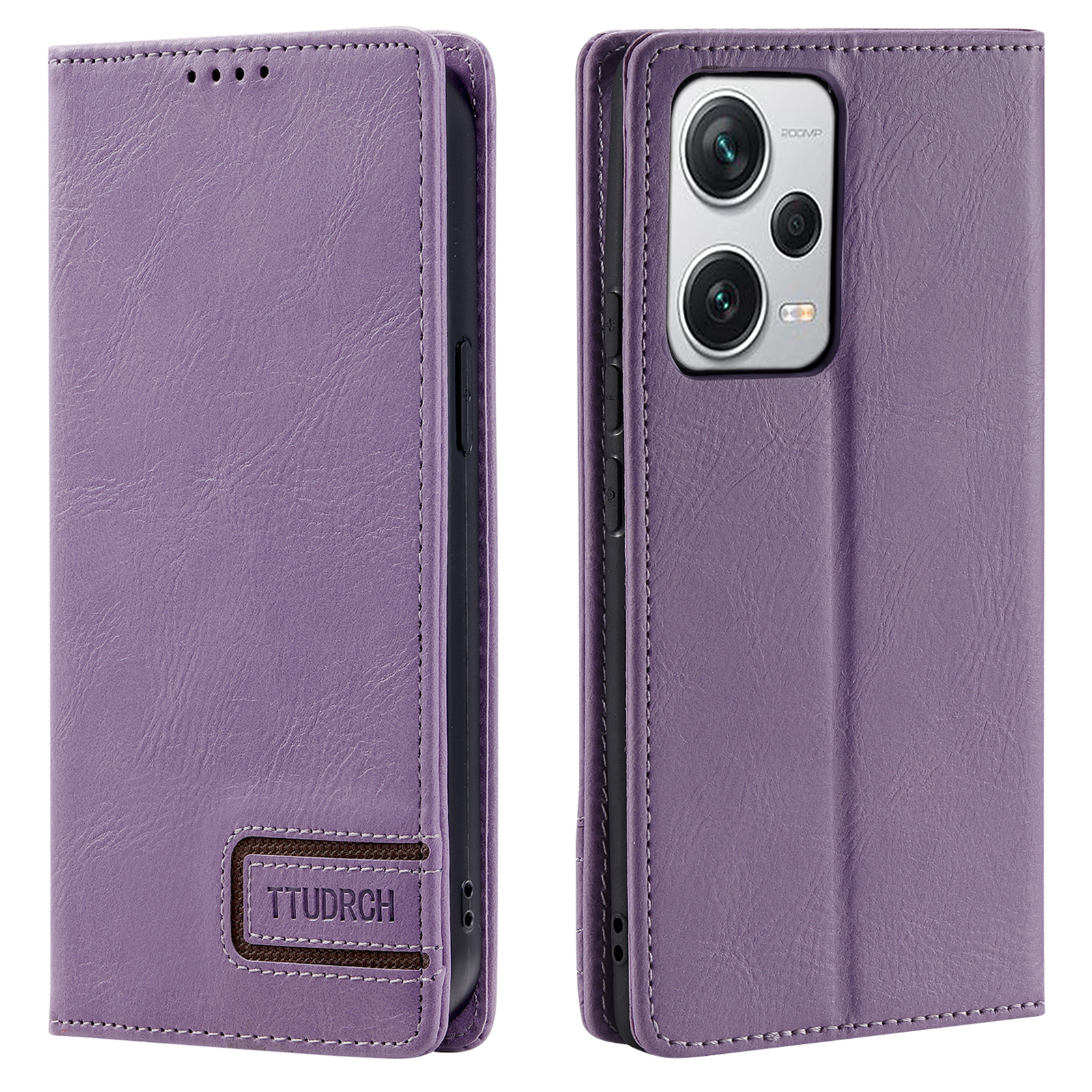

Ttudrch Style 007 Für Xiaomi Redmi Note 12 Pro+ 5G Schockfeste RFID -blockierung Brieftaschenhülle PU -leder -ständer Cover - Lila, Xiaomi Redmi Note 12 Pro+ 5G