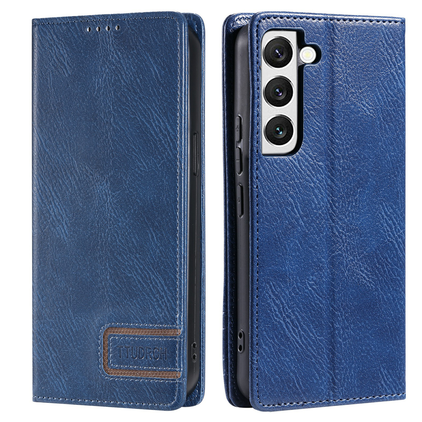 

Ttudrch Style 007 Für Samsung Galaxy S22 5G Telefon Lederhülle RFID -blockierabdeckung Mit Stand Wallet - Blau, Galaxy S22 5G