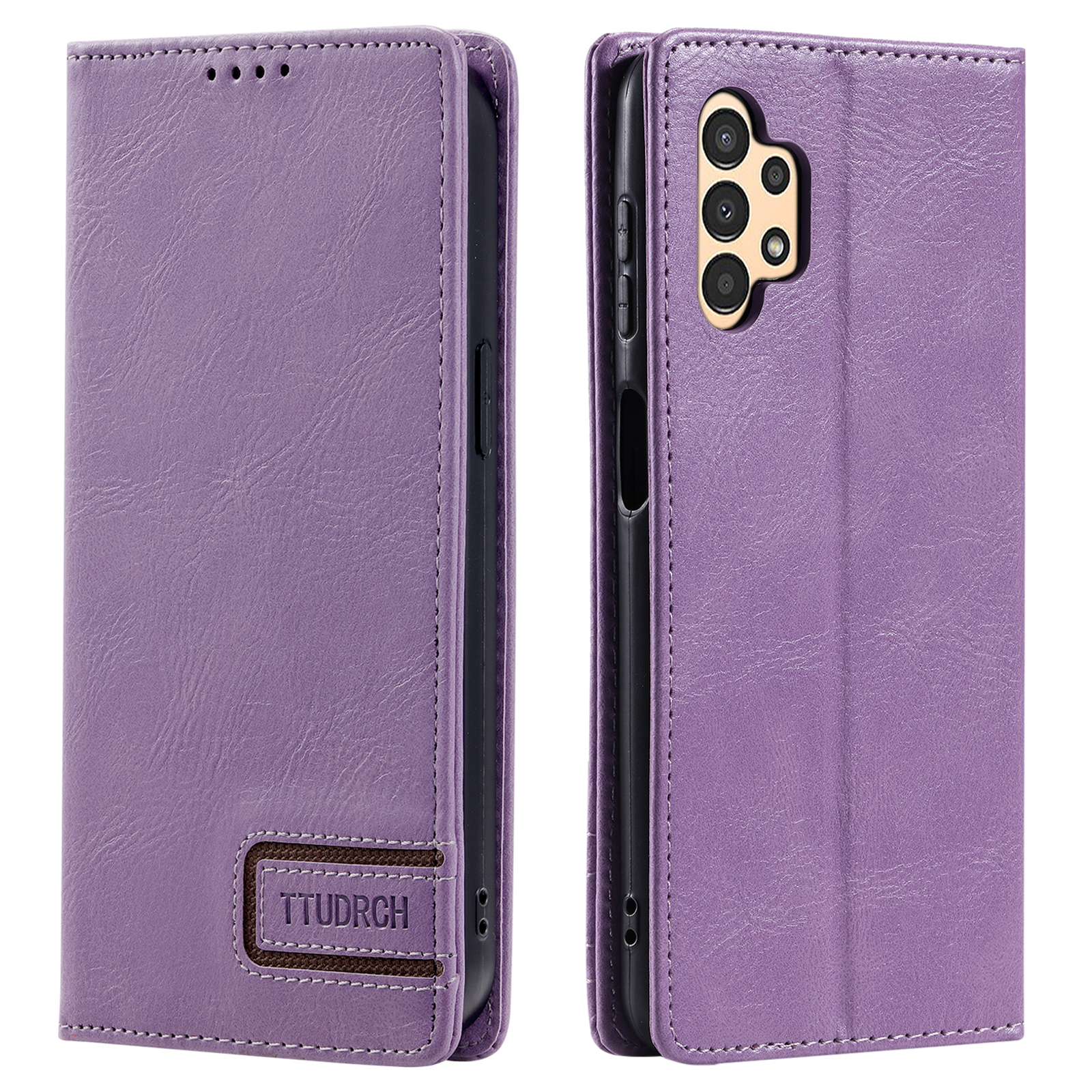 

Ttudrch Style 007 Für Samsung Galaxy A32 4G (EU -version) Stand Wallet Phone Cover RFID -blockierung Von Lederhülsen - Lila, Samsung Galaxy A32 4G (EU Version)