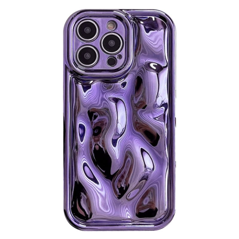 

Für Iphone 14 Pro Anti-drop-telefonhülle Meteorittextur Elektroplieren Weiche Tpu-abdeckung - Lila, iPhone 14 Pro