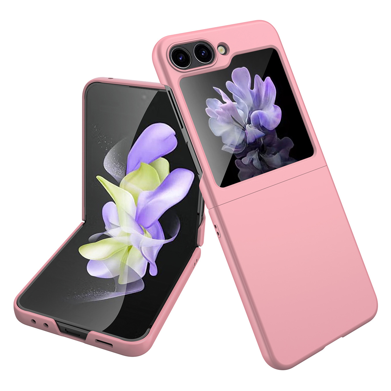 

Für Samsung Galaxy Z Flip5 5G Hard PC Cover Gummierte Finish Ultra-dünner Telefonhülle - Rosa, Galaxy Z Flip5 5G