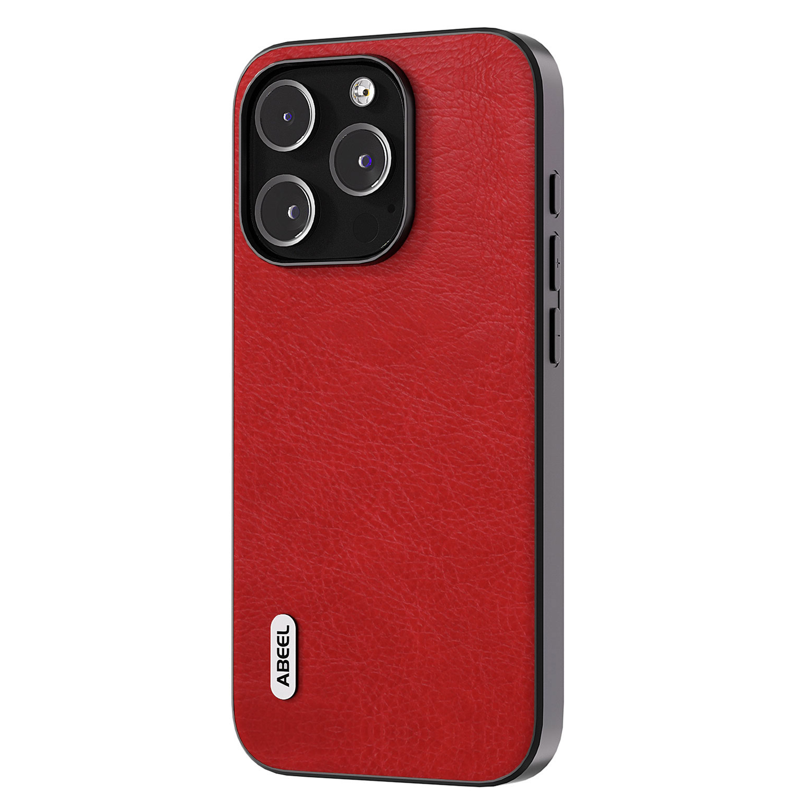 

Abeel Für Iphone 15 Pro Max Retro Litchi Texture Phone Hülle PU Leder Beschichtete PC+TPU -rückseite - Rot, iPhone 15 Pro Max