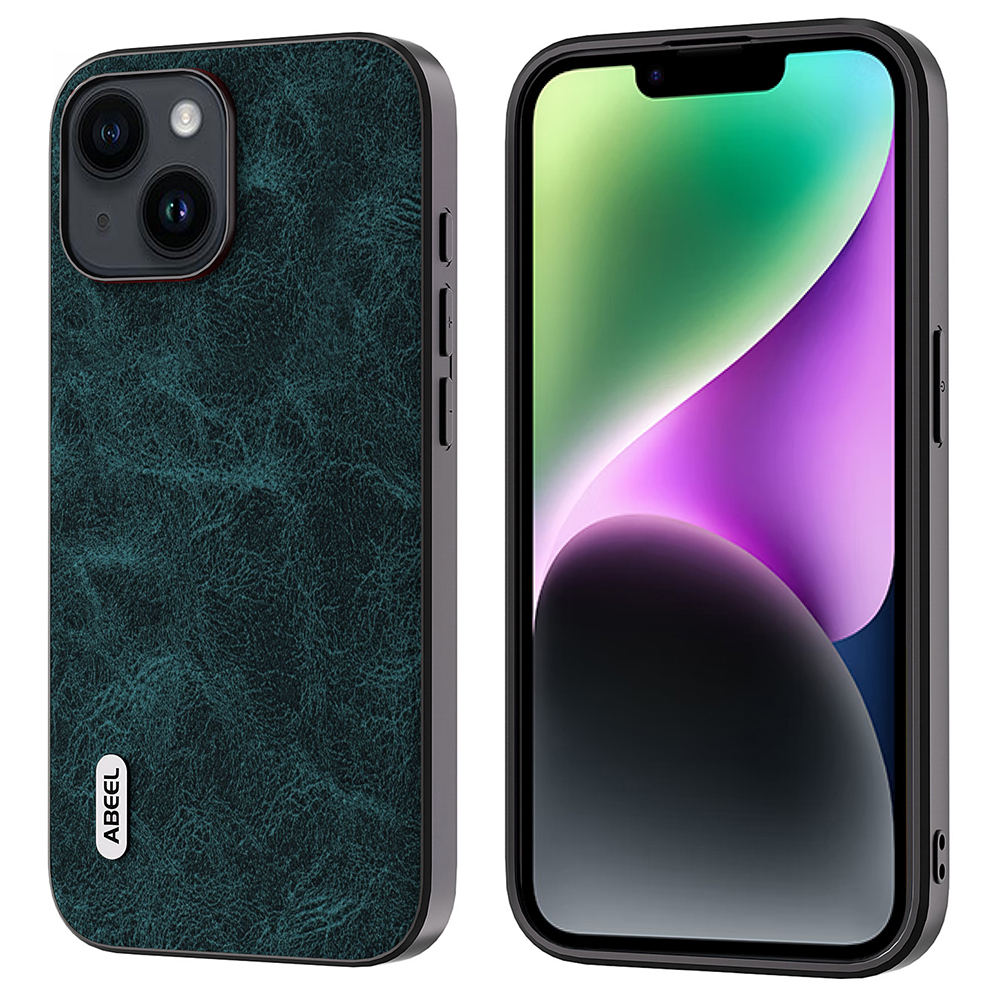 

Abeel Für Iphone 14 Telefonabdeckung PU Leder+pc+tpu Litchi Textur Anti-scratch-hülle - Verträumt Blau, iPhone 14