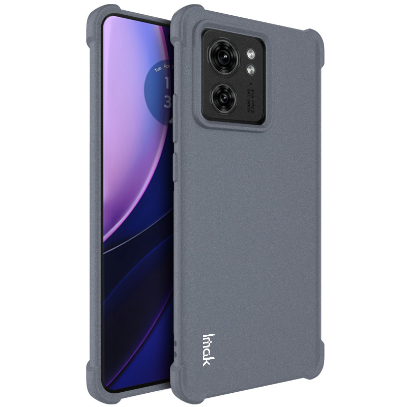 

IMAK Für Motorola Edge 40 5G Telefon Schutzhülle Matte TPU Stoßdicht Zurückhaltende Rückseite - Grau, Motorola Edge 40 5G