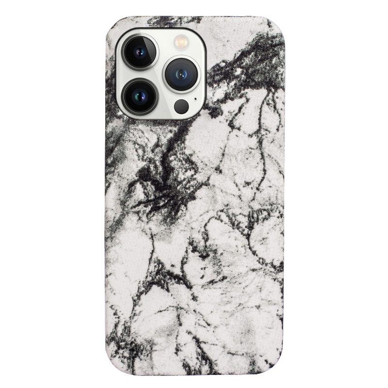 

BulkSourcing Für Iphone 14 Pro Max Mobiltelefon Case Tuch+hartes PC -schutz Telefonabdeckung - Marmor / Weiss, iPhone 14 Pro Max