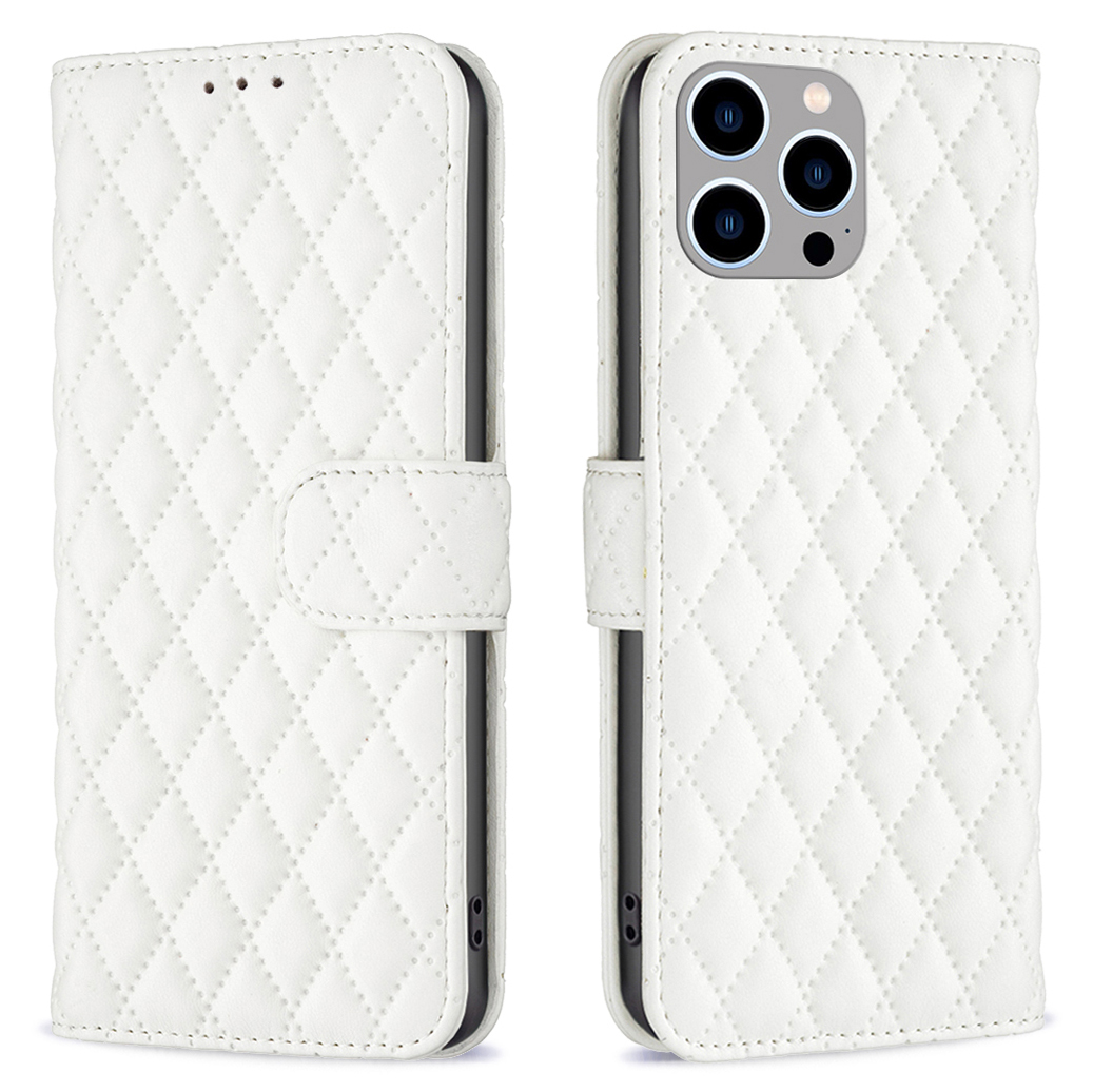 

Binfen Color BF Style-14 Für Iphone 15 Pro Printed Stand Phone Wallet Shell Leder Hülle Smartphone-abdeckung - Weiss, iPhone 15 Pro