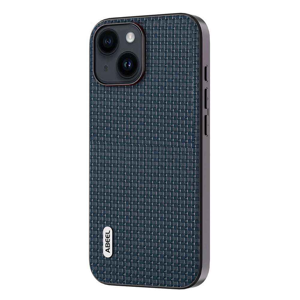 

Abeel Für Iphone 15 Mobiltelefon Deckung Staubdes Echter Kuhleder+tpu -telefonhülle - Blau, iPhone 15