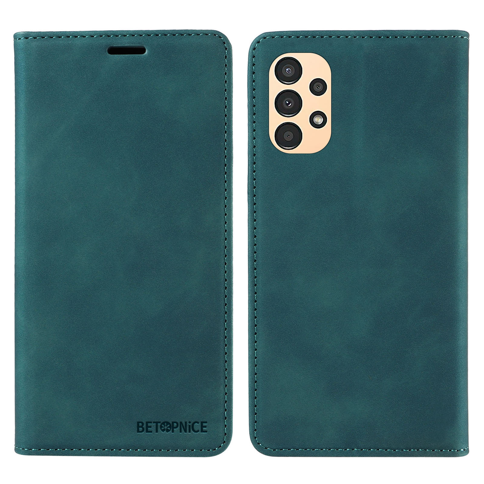 

Betopnice 003 Samsung Galaxy A13 4G / A13 5G / A04s 4G / M13 5G / A04 4G Phone Case Wallet RFID -blockierungsabdeckung - Grün, Galaxy A13 4G