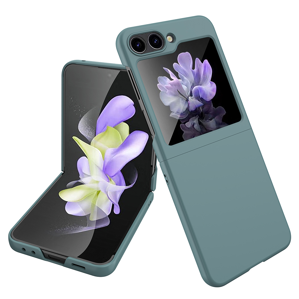 

Für Samsung Galaxy Z Flip5 5G Ultra Thin Hard PC Phone Case Gummierte Schutzabdeckung - Grün, Galaxy Z Flip5 5G
