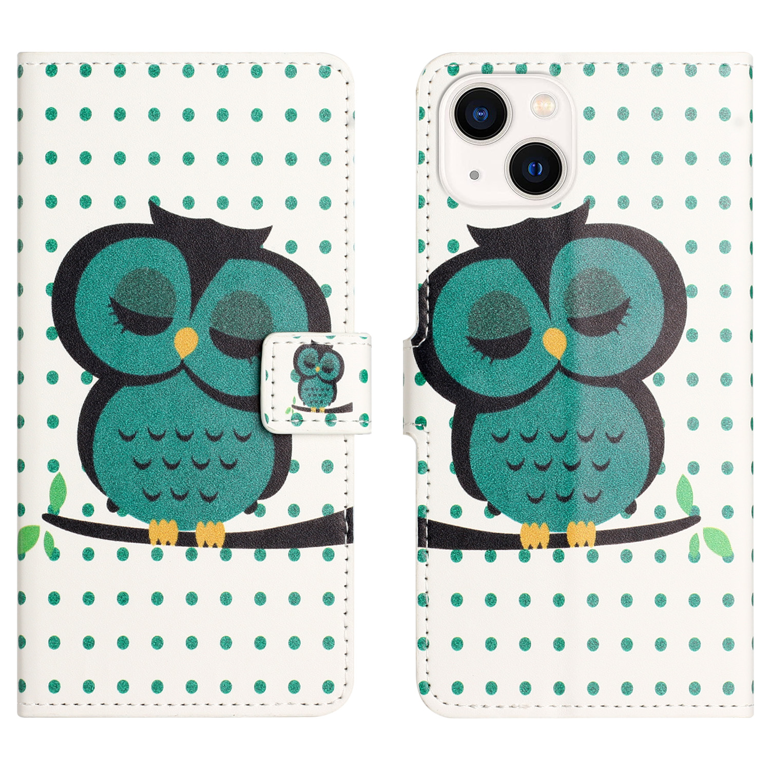 

Für Das Iphone 15 Muster Drucksperrtät - Punkte / Eule, iPhone 15