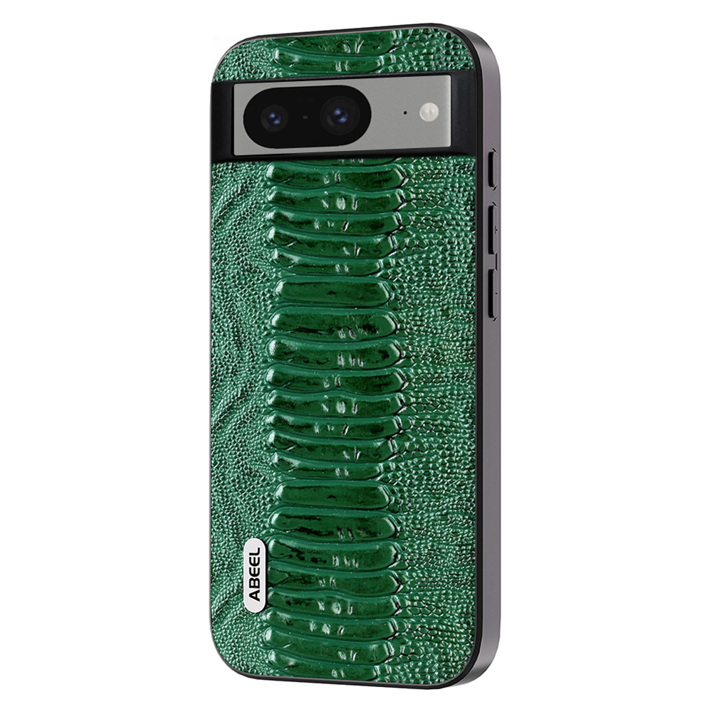 

Abeel Crocodile Textur Anti-drop-cover Für Google Pixel 8, Echte Kuhleder+pc+tpu-telefonhülle - Grün, Google Pixel 8