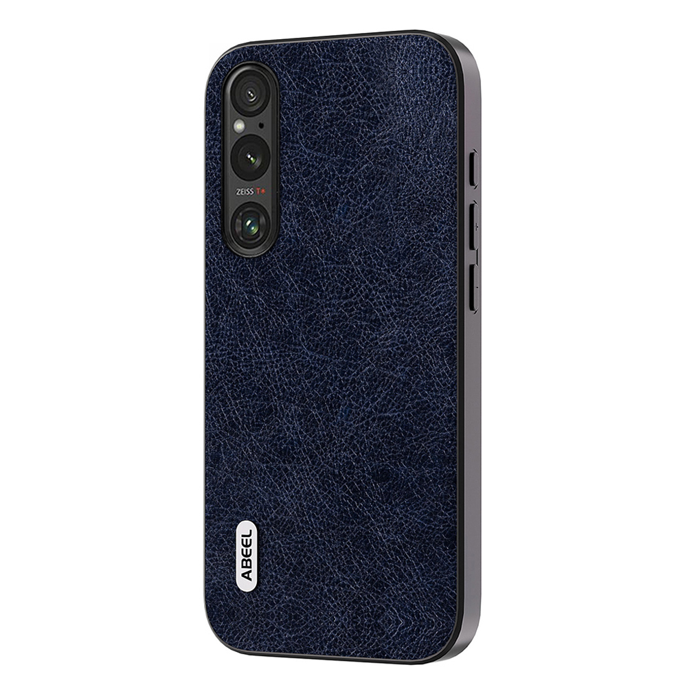 

Abeel Für Sony Xperia 1 V Retro Anti-drop-telefonhülle Litchi Textur PU Lederbeschichtete Tpu+pc-abdeckung - Blau, Sony Xperia 1 V