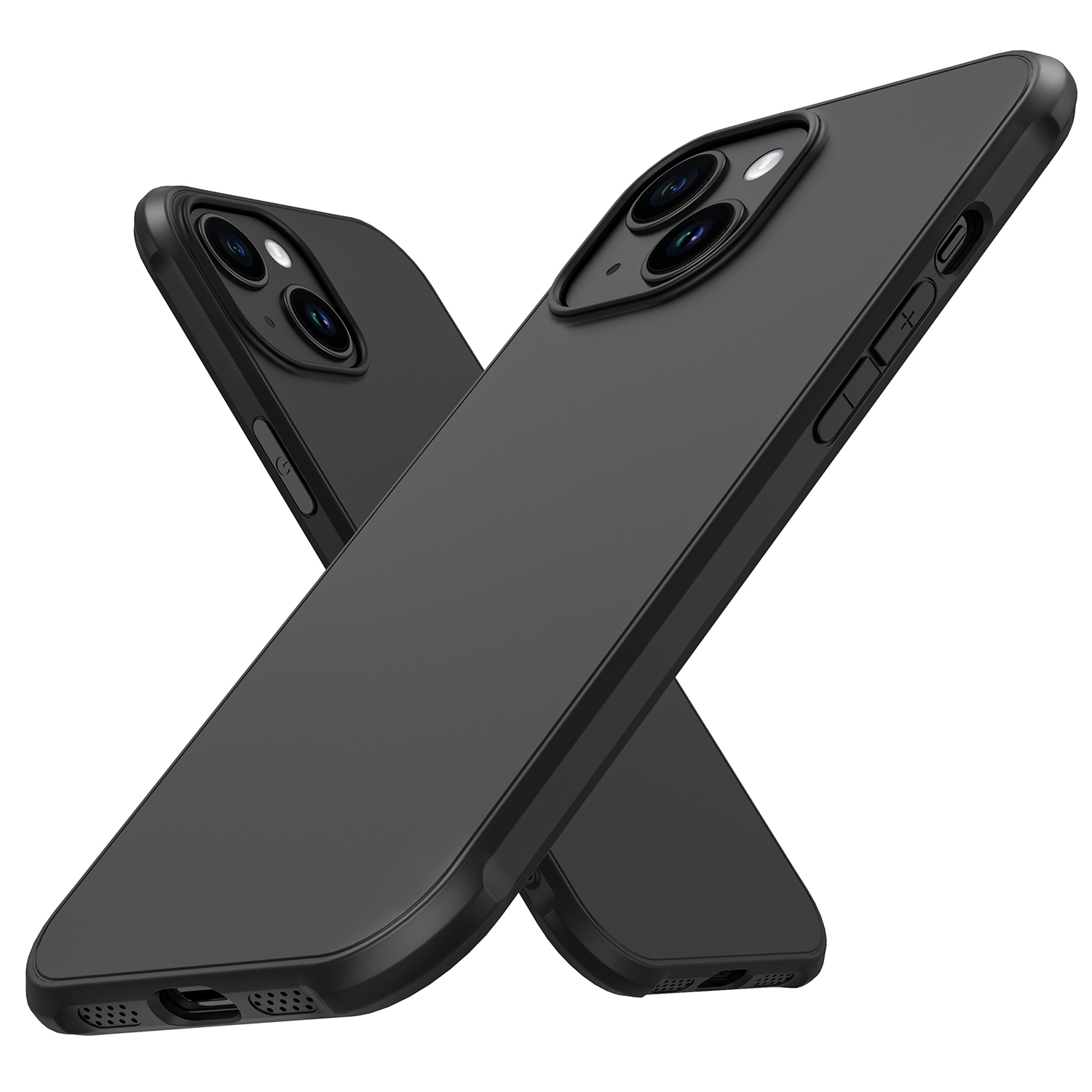 

Leeu Design Für Iphone 15 Plus Anti-fingerabdruck Gummiziertes Tpu-hülle Matte Airbag Schockdelie Telefonabdeckung, iPhone 15 Plus