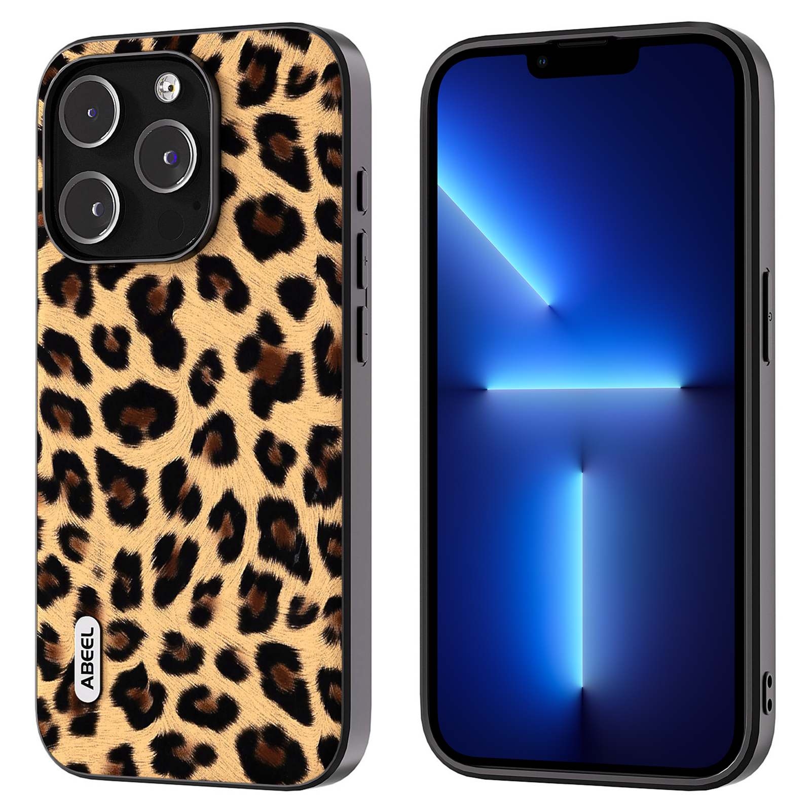 

Abeel Für Iphone 13 Pro Leopard Textur Slim Hülle PU Leder + TPU + PC -telefonabdeckung - Champagner Gold, iPhone 13 Pro