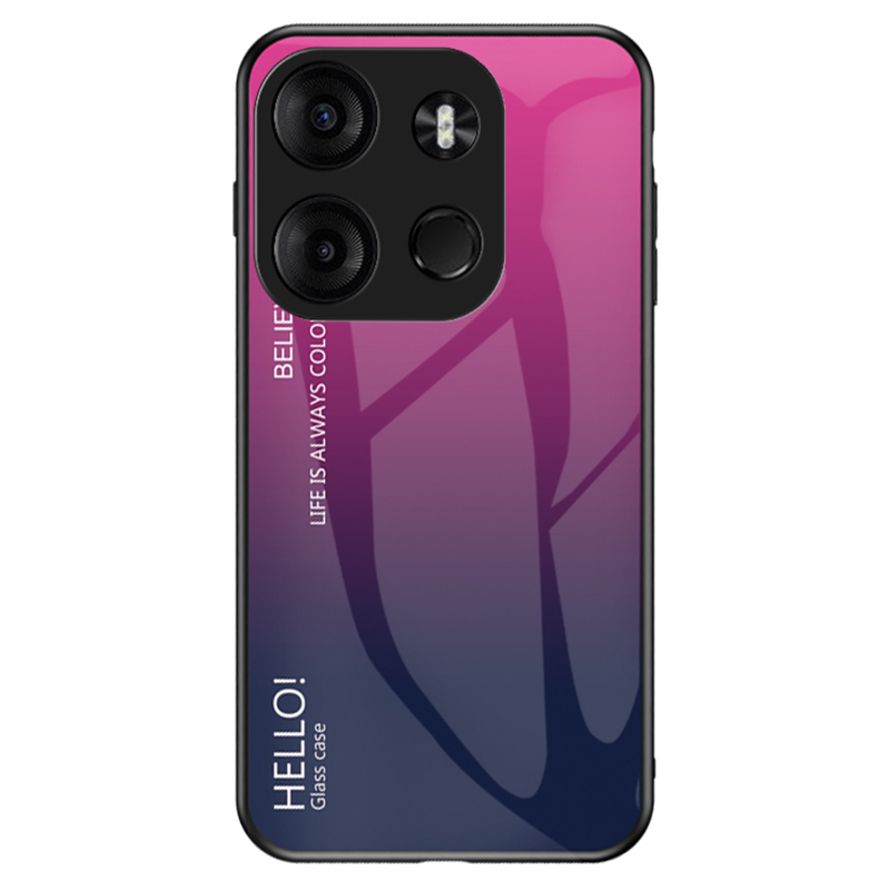 

Für Tecno Spark Go 2023 4G Gradient Back Case Pc+tpu+temperierte Glas Telefonabdeckung - Gradient Rose, Tecno Spark Go 2023 4G