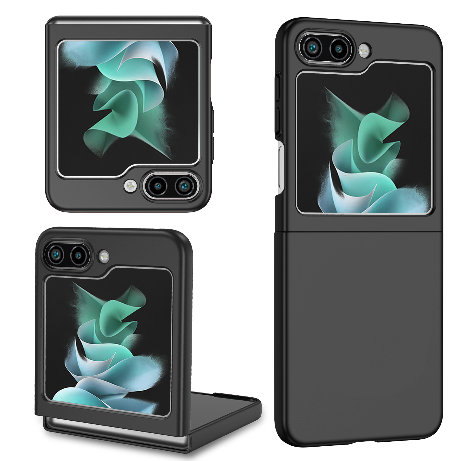 

Für Samsung Galaxy Z Flip5 5G Schockfeste PC -abdeckung Phone Protective Case - Schwarz, Galaxy Z Flip5 5G