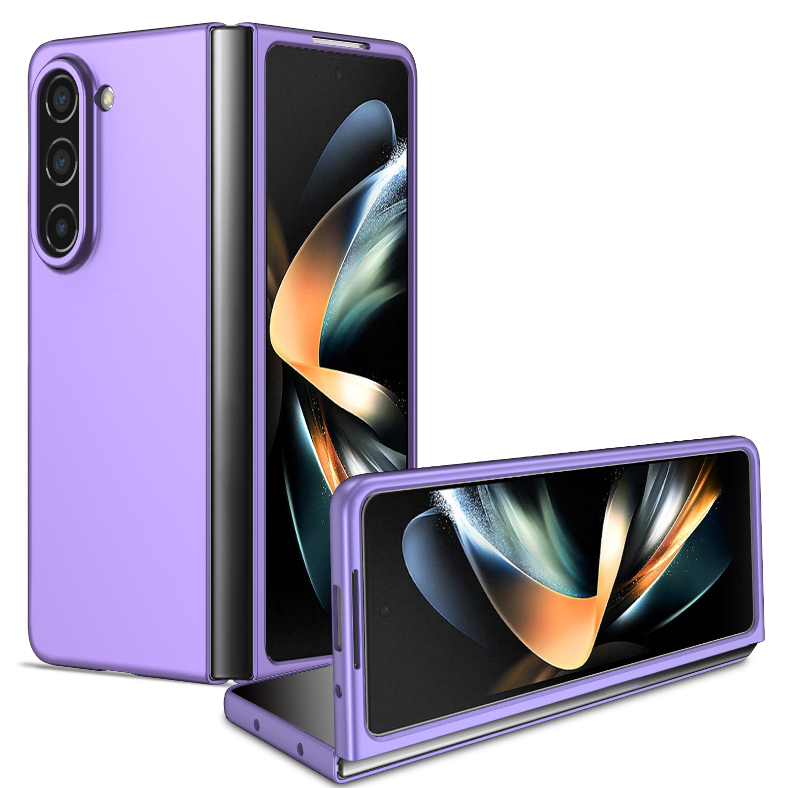

Für Samsung Galaxy Z Fold5 5G Hard PC Anti-drogenabdeckungsabdeckung Telefonschutzhülle - Lila, Galaxy Z Fold5 5G