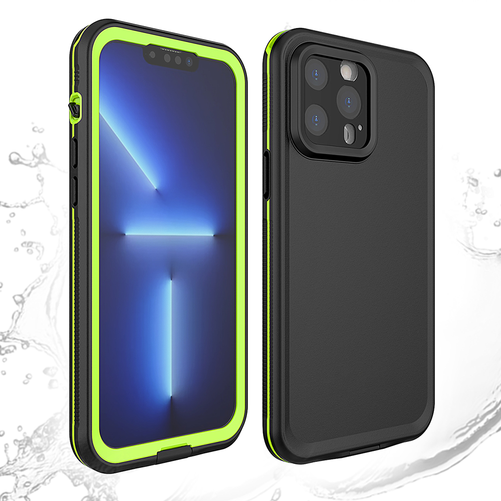 

Für Das Iphone 13 Pro Max. 6,7 Zoll IP68 Wasserdicht - Schwarz / Grün, iPhone 13 Pro Max