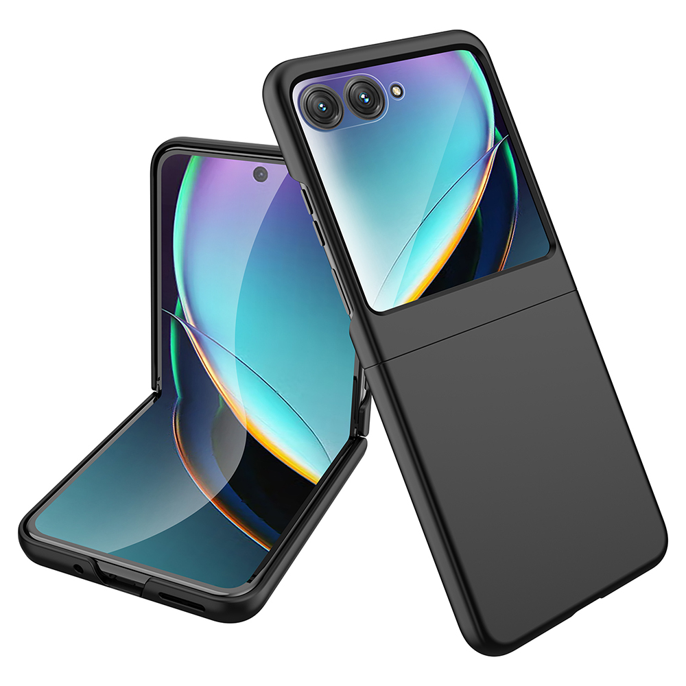 

GKK Für Motorola Razr 40 Ultra 5G Hard PC Phone Case Gummierte Klappbare Telefonabdeckung - Schwarz, Motorola Razr 40 Ultra 5G
