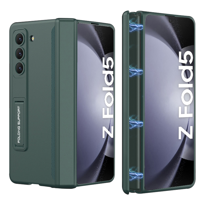 

GKK Für Samsung Galaxy Z Fold5 5G Kickstand PC Phone Hülle Magnetische Scharnierfalt -telefonabdeckung - Mitternacht Grün, Galaxy Z Fold5 5G