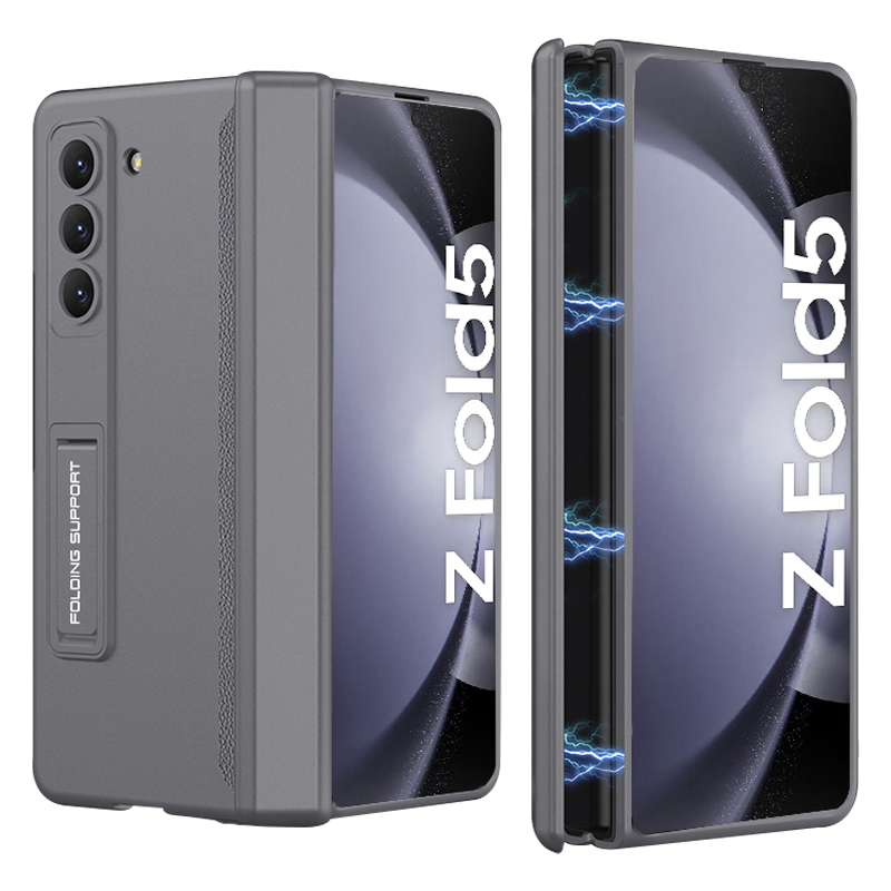 

GKK Für Samsung Galaxy Z Fold5 5G Kickstand PC Phone Hülle Magnetische Scharnierfalt -telefonabdeckung - Grau, Galaxy Z Fold5 5G