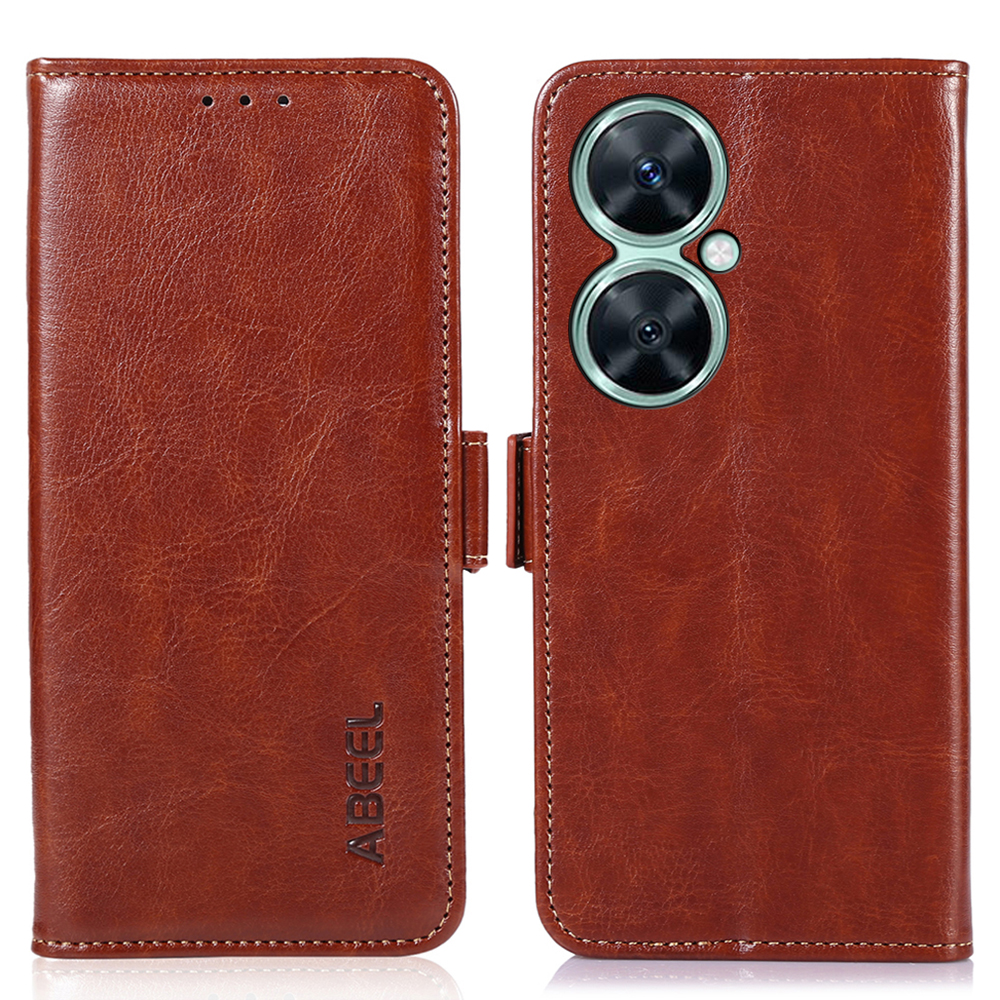 

Abeel Für Huawei Nova 11i Telefon Brieftasche Hülle PU Leder Verrückte Pferde Textur Telefonabdeckung - Braun, Huawei Nova 11i