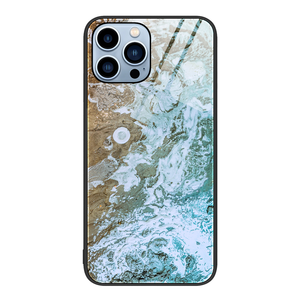 

Für Iphone 15 Pro Temperierte Glas+pc+tpu Anti-drogen-deckung Marmormuster Telefonhülle - DL06, iPhone 15 Pro