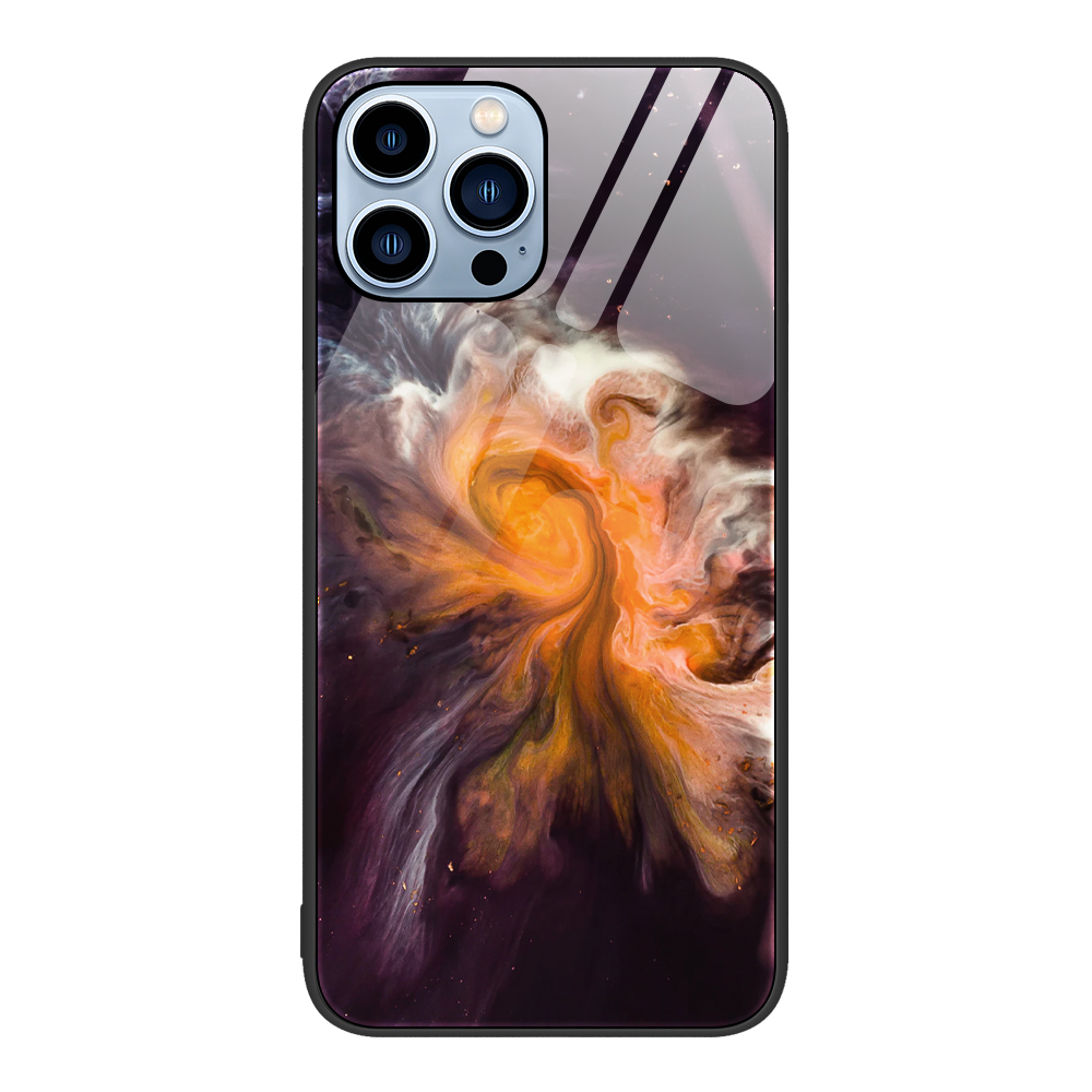 

Für Iphone 15 Pro Temperierte Glas+pc+tpu Anti-drogen-deckung Marmormuster Telefonhülle - DL01, iPhone 15 Pro