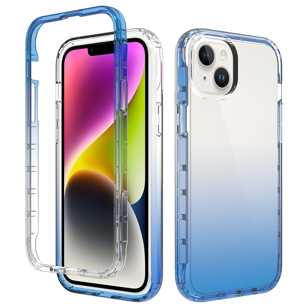 

Löschen Sie Die Telefonhülle Für Iphone 15 Plus, TPU + PC -drop -resistant Mobiltelefonabdeckung - Gradientenblau, iPhone 15 Plus
