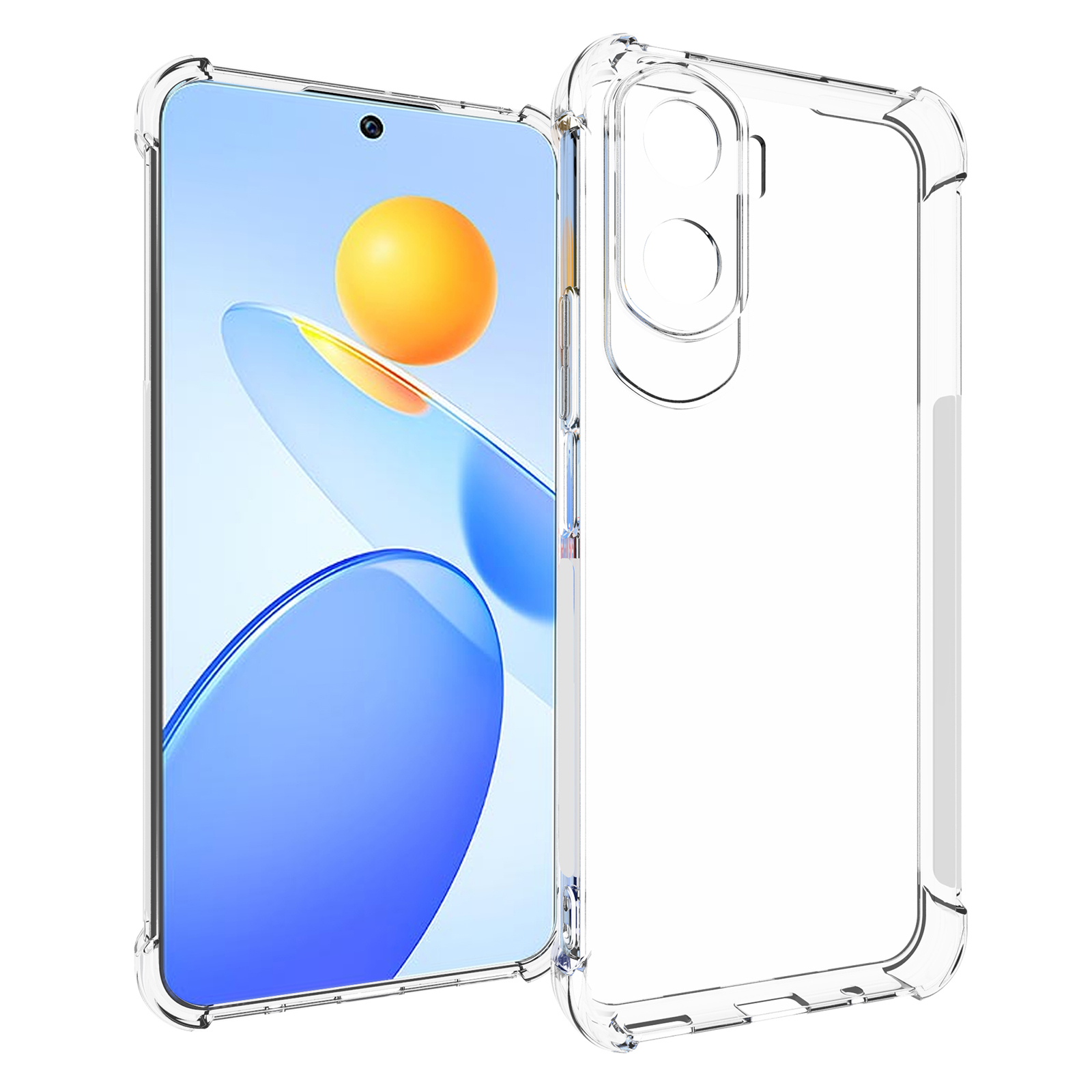 

Für Ehre 90 Lite 5G / X50i Soft TPU Telefonkoffer Transparentes Anti-schlupf-telefonabdeckung, Honor X50i 5G