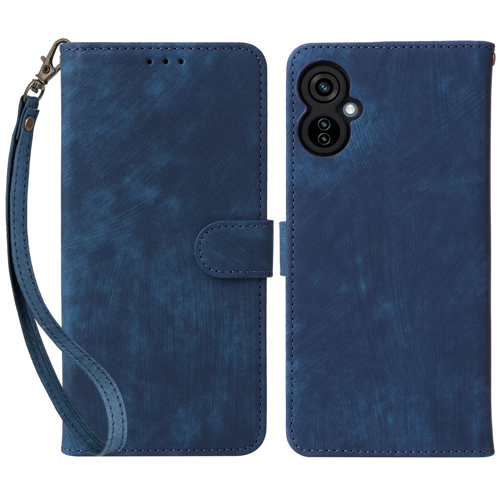 

Für Tecno Camon 19 Neo 4G CH6i Anti-fall-telefonabdeckung RFID Blocking Wallet Lederstand Hülle Mit Riemen - Blau, Tecno Camon 19 Neo 4G