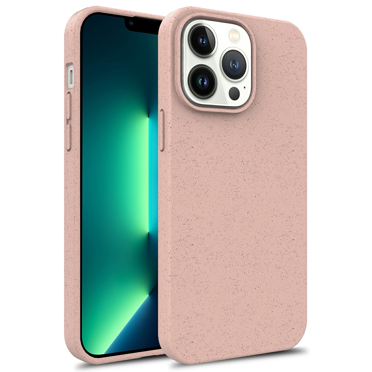 

Für Das Iphone 15 Pro Max Starry Sky Series Biologisch Abbaubarer Koffer Weizenstroh+tpu Matte Telefonabdeckung - Rosa, iPhone 15 Pro Max