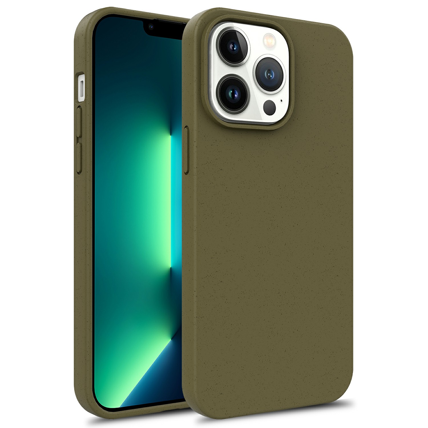 

Für Das Iphone 15 Pro Max Starry Sky Series Biologisch Abbaubarer Koffer Weizenstroh+tpu Matte Telefonabdeckung - Schwarzgrün, iPhone 15 Pro Max