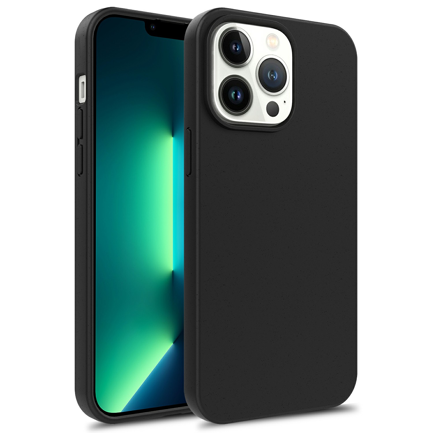 

Für Das Iphone 15 Pro Max Starry Sky Series Biologisch Abbaubarer Koffer Weizenstroh+tpu Matte Telefonabdeckung - Schwarz, iPhone 15 Pro Max