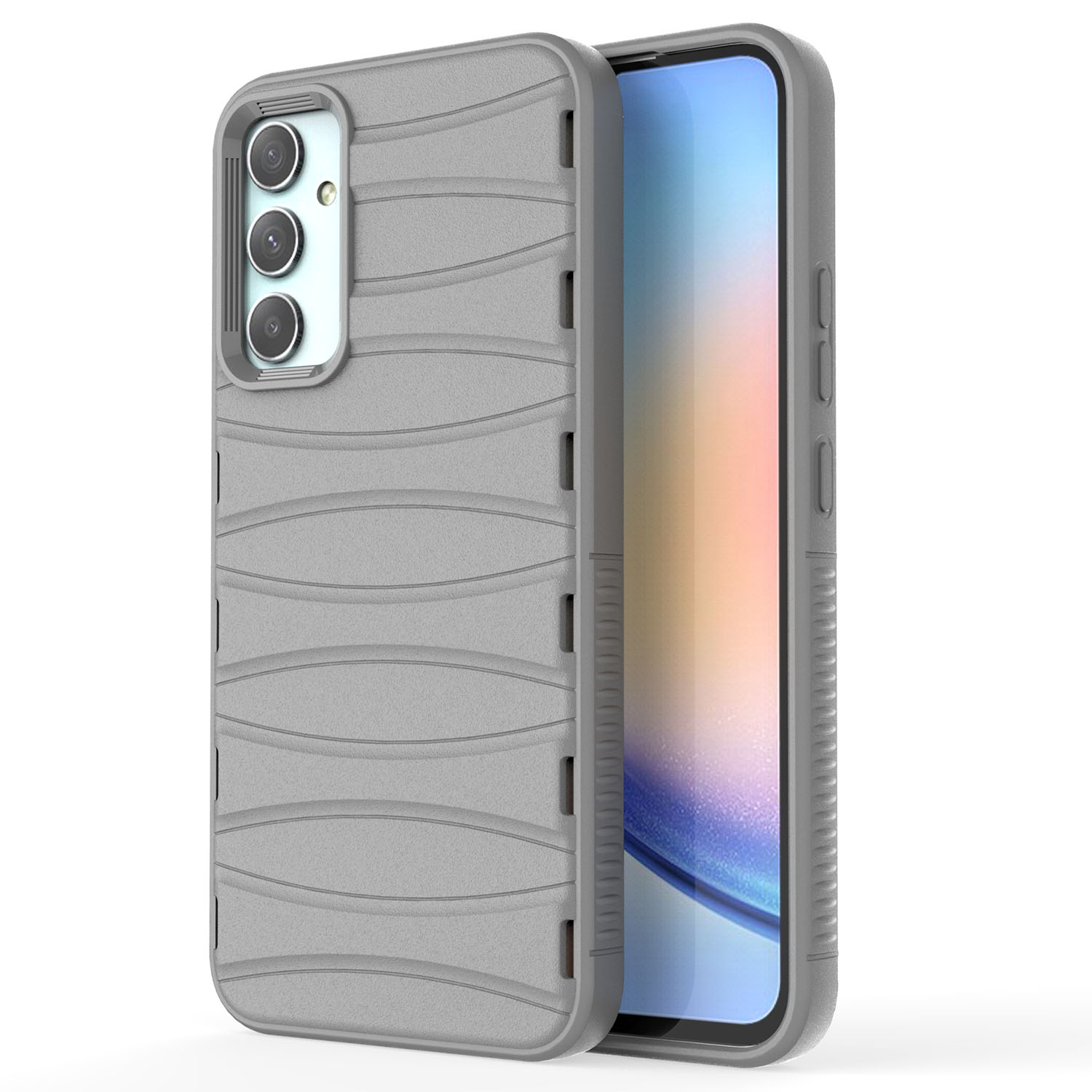 

Biberkas Wärme Dissipation Schlanker Gehäuse Für Samsung Galaxy A34 5G Anti-drop-tpu-telefonabdeckung - Grau, Galaxy A34 5G