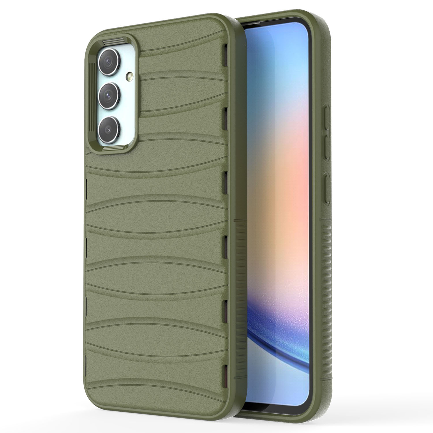 

Biberkas Wärme Dissipation Schlanker Gehäuse Für Samsung Galaxy A34 5G Anti-drop-tpu-telefonabdeckung - Grün, Galaxy A34 5G