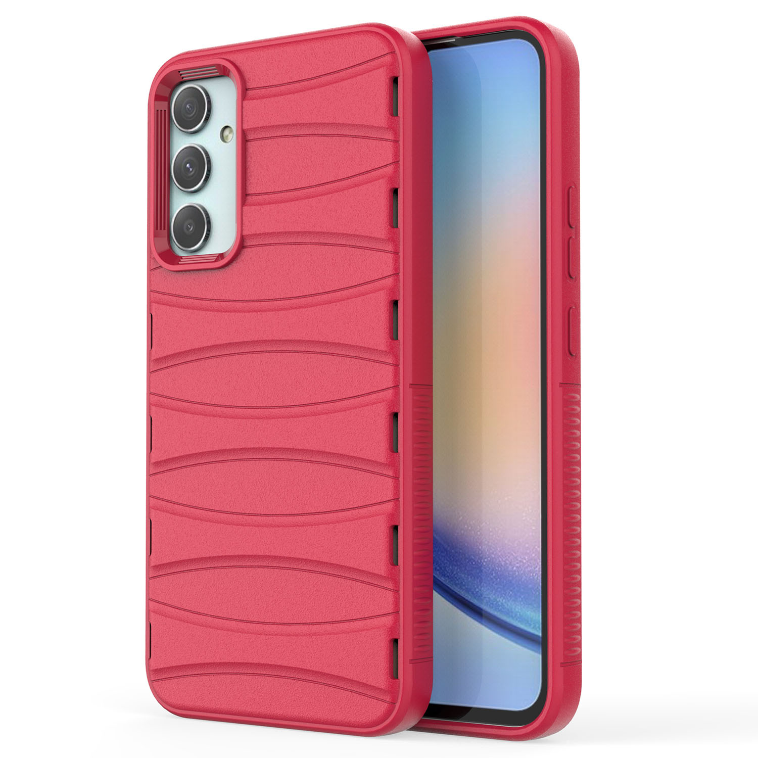 

Biberkas Wärme Dissipation Schlanker Gehäuse Für Samsung Galaxy A34 5G Anti-drop-tpu-telefonabdeckung - Rot, Galaxy A34 5G